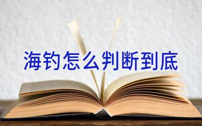 海钓怎么判断到底插图