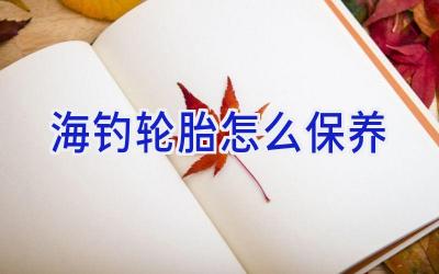 海钓轮胎怎么保养插图 海钓轮胎怎么保养插图