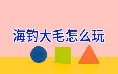 海钓大毛怎么玩插图 海钓大毛怎么玩插图